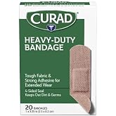 CURAD Extreme Hold Heavy Duty Bandages, 1" x 3 1/4", Ideal for Wound Care, 1 Box, 20 Count