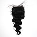ZigZag Hair 5x5 Lace Closure With Baby Hair Body Wave Medium Brown Human Hair Brazilian Virgin Hair Closure Free Part Bleached Knots Natural Color (16'', Body Wave)
