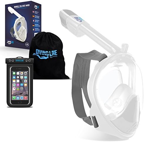 DivingLine Snorkeling mask (White, L/XL)