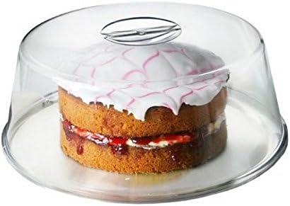 Pack of 10 Cake Domes 30cm Plastic Handled Cake Dome, Cake Cover, Food Cover, Plate Cover