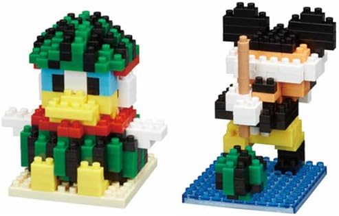 Amazon 東京ディズニーリゾート ナノブロック スイカ割り スイカ ミッキー ドナルド セット ブロック おもちゃ