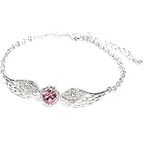 EIGA Hollow Angel Wings Cubic Zirconia Bracelet