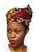 Dupsie's Women's Cotton Burgundy Red African Print Head Wrap