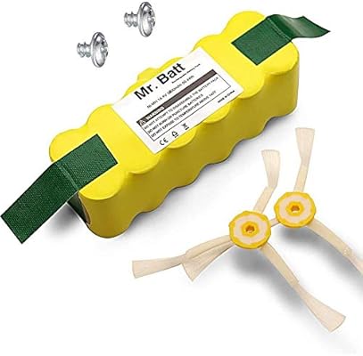 Mr Batt 3500mah Replacement Battery With 2 Side Brushes For Irobot Roomba 500 600 700 800 Series Amazon Sg Electronics