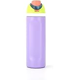 24 oz. Sports Water Bottle, Insulated Stainless Steal Tumbler, Portable Lock Lid Design/Great for Sports and Travel (Purple)