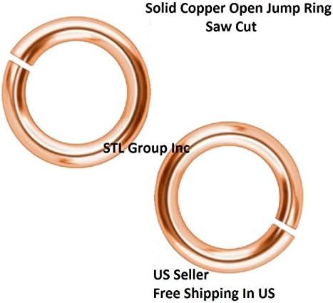 18 Ga Solid Copper Round Open Jump Ring - 4 MM O/D ( 1 OZ - Pack Of 480 )