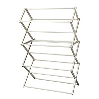 Peaceful Classics Foldable Wooden Clothes Drying Rack, Handmade Collapsible Racks for Hanging Laundry, Wash Cloths, or Towels
