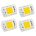 50W COB LED Chip, CANAGROW 4 Pack Full Spectrum LED Chip for Plant Grow Light (380nm-780nm / AC 110V / 3000K), Integrated Smart IC Driver