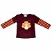 Unique Baby Unisex Layered Thanksgiving Turkey Shirt