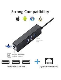 Friencity   Adaptador Ethernet 2 en 1 para MacBook, Mac Pro Mini, iMac, XPS, Windows y más