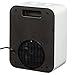 PuraFlame 1250W Clara White 9-Inch Mini Portable Electric Heater, White