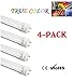 Fulight (4-Pack) Not-a-Plug-and-Play (Type B) & Full Spectrum T8 LED Tube Light - 4FT 48-Inch, 18W, Soft White 3000K, F32T8, F34T12/WW, Double-End Powered, 85-265V AC - 95CRI + Flicker Free