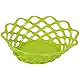 Mintra Home Plastic Bread Or Fruit Serving Oval Basket, Storage Basket, Food Basket - For Kitchen Countertop and Dining Table - Perfect For Picnic (Yellow)