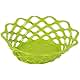 Mintra Home Plastic Bread Or Fruit Serving Oval Basket, Storage Basket, Food Basket - For Kitchen Countertop and Dining Table - Perfect For Picnic (White)
