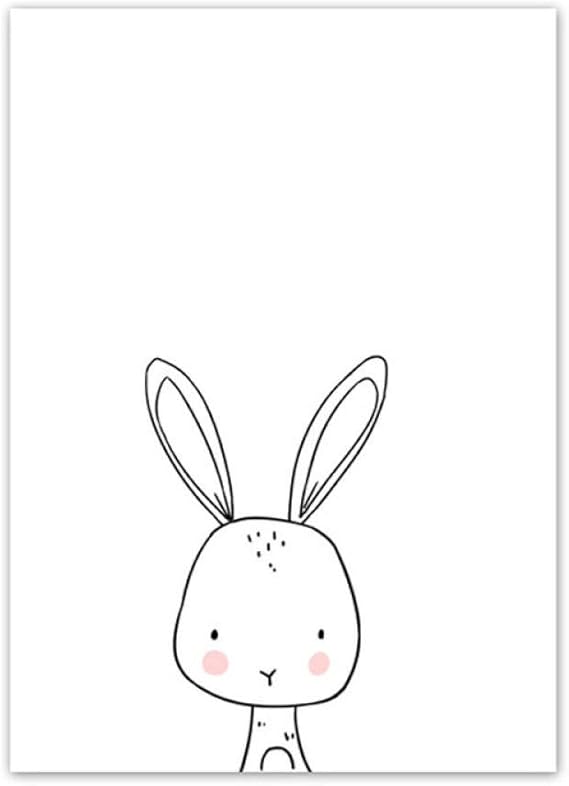 TTJX Línea Minimalista nórdica Pintura Decorativa en Blanco y Negro