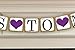 Akak Store MISS TO MRS Vintage Wedding Bunting Banner,Bridal Shower and Bachelorette Party Decorations and Photo Props with FREE 8ft Rope(Purple Heart)
