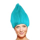 SecondSkin Troll Costume Wig - Pale Blue