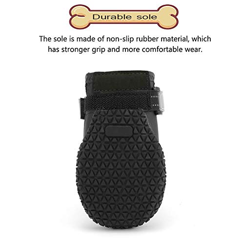 Dog Outdoor Shoes Breathable Running Shoes with Reflective Strap and Anti-Slip Sole for Pet Boots (6#) - Thumbnail 5