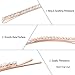 24 Pcs Rhinestone Bobby Pin Metal Hair Clips Clear Crystal Hair Pin Decorations for Lady Women Girls
