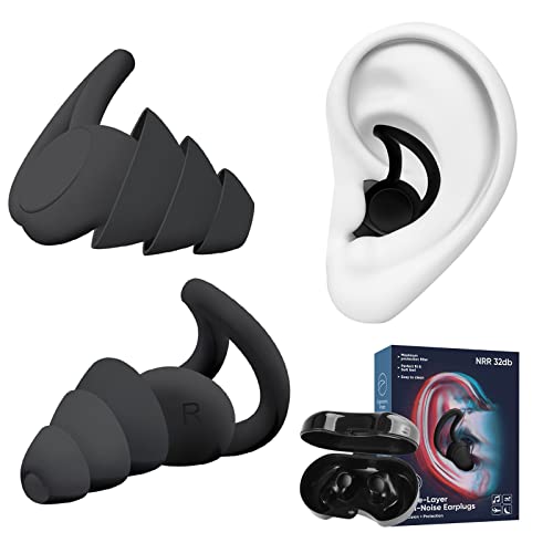 Ear Plugs for Sleeping Noise Cancelling, Reusable Soft Silicone