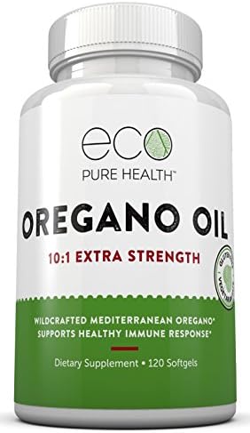 Oregano Oil 10:1 Extra Strength, Wildcrafted Mediterranean Oregano, For Healthy Immune Response, By Eco Pure Health