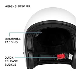 Westt Open Face Helmet - Scooter Retro Vintage for