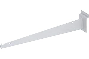 RETAIL RESOURCE Slatwall Shelf Bracket, 16" White