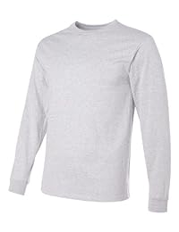 Jerzees Mens Heavy Blend Cotton   Poly camiseta de manga larga