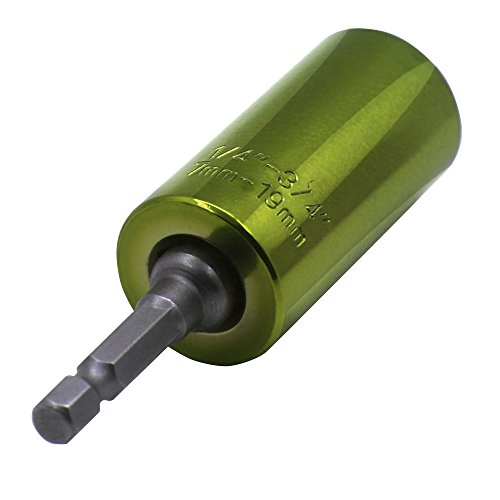 Universal Socket, RKURCK Multi-function 7mm to 19mm Universal Sockets For Metric Wrench Ratchet Power Drill Adapter - Self-Adjusting Professional Repair Tools(Yellow)