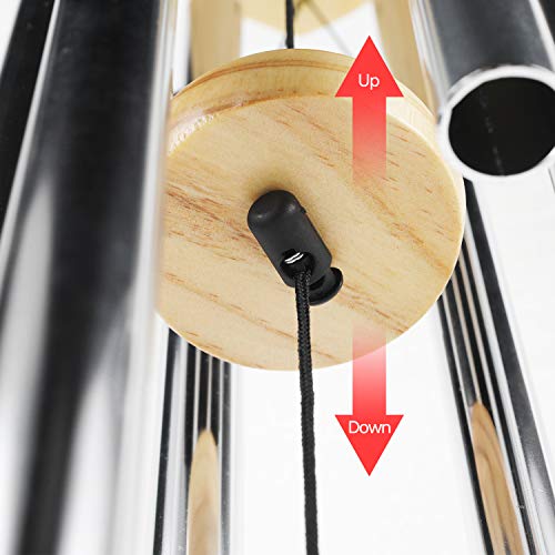 Lemecima Campanelli Eolici, Scacciaspiriti, Campane Musicali, Pendolo in Legno, Ideale Come Decorazione per Esterni e Giardino