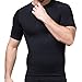 TopTie Men's Compression Undershirt, Short Sleeve Slimming Body Shaper