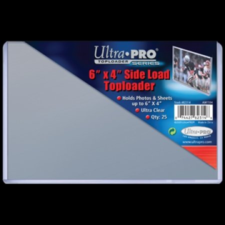 Ultra Pro 25 6 x 4 Side LoadToploader Top Loader Photo Card Holder Sideload Foto