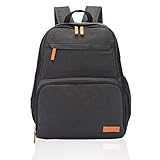 Cuddly Cubs Diaper Bag Backpack with Stroller Straps, Changing Pad and Insulated Pockets - Easy to carry travel baby organizer for Mom and Dad