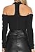 Prograce Women Sexy Knitted Lace Up Halter Bodysuit Off Shoulder Fitted Leotard Tops