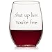 Wedding Wine Gift - Funny Stemless wine glass (15 oz) - Great for Bachelorette Parties - Unique Wine Glasses - Restaurant Quality for Red or White Wine - A fun Gift for Any Wine Lover