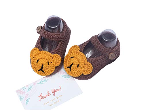 image for The Bunny Baby Bear Shoes Handmade Crochet Newborn Shoes Infant Soft S