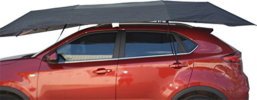 Portable Semi-automatic Outdoor Car Umbrella Sunshade Roof Cover UV Protection