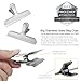 Pro Chef Kitchen Tools Stainless Steel Chip Bag Clip - Set of 6 Heavy Duty, Wide Jaw Bulldog Binder Clips for a Tight Grip Seal on Potato Chips, Coffee Bags, Fresh Food Storage