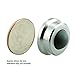Prime-Line J 4647 1 In., Cast Brass, Brushed Chrome, Wall Stop with Convex Bumper (Single Pack)