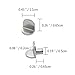 Cabinet Shelf Pegs 80 Pack Metal Bracket Support Pins 5mm 1/5 inch L Shaped Shelving Pegs for Kitchen Closet Bookcase Wardrobe Bookshelf Furniture