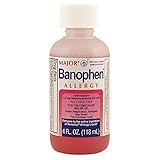 [3 Pack] Major Banophen Allergy Liquid 4 Fl Oz. *Compare to Benadryl & Save!*