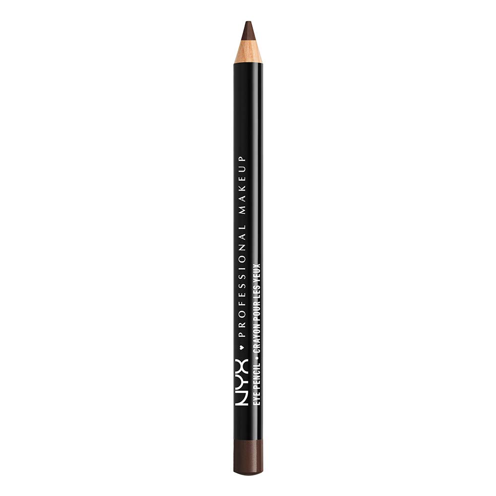 NYX Professional Makeup Eye Pencil Slim, Smooth Glide & Long-Lasting Formula, 31 Entrancing Shades from Mattes to Shimmers, Precision Eye Liner, Shade: 931 Black Brown