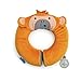 Trunki Kid’s Travel Neck Pillow with Magnetic Child’s Chin Support - Yondi Small Mylo Monkey (Orange)