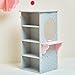 Olivia's Little World - Princess 18 inch Doll Furniture | Dresser with 3 Hangers (Grey Polka Dots) | Fits American Girls, Our Generation and More