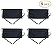 Waist Apron with 3 Pockets 4 Pack - Black Server Aprons Waitress Waiter Half Short Aprons Kitchen Restaurant for Women Men, 24X12” for Holding Server Book Guest Check Card Holder by BOHARERS