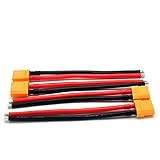 Padarsey 2 Pair XT90 Plug Male Female Connector with 150mm 10AWG Silicon Wire for RC Lipo Battery FPV Drone(2 Pair)