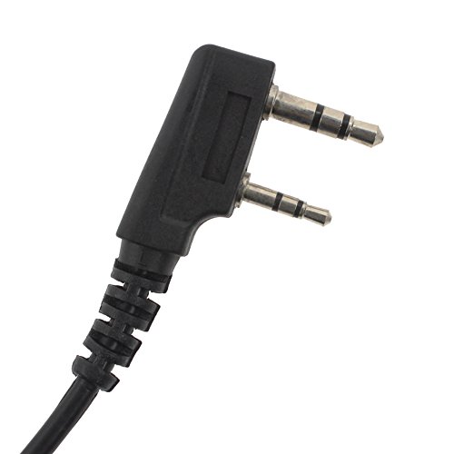 AOER 2 PIN Earpiece mic Walkie talkie two way Radio for KENWOOD Radios TK-260G TK-270 TK-270G TH-31AT TH-31BT TH-41AT BAODEENG UV-5RD UV-5RE BF-999 BF-888 BF-777