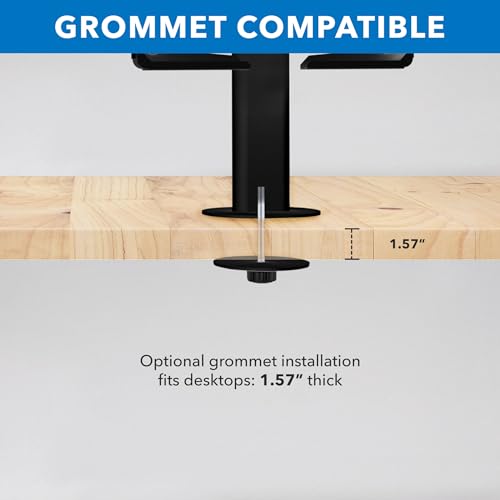 Mount-it! Soporte Universal para Tableta con inclinación, Soporte antirrobo para quiosco POS para iPad, se Adapta a tabletas de tamaño de Pantalla de 9,7" a 13", rotación de 90° para visualización