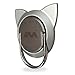 Finger Ring for Magnetic Car Mount,Metal Cell Phone Finger Holder Stand, Pop 360 Rotation Cat Shape Grip Socket Kickstand for iPhone X 7 8 Plus 6 6S SE, Samsung Galaxy Note 8 S8 S7 Tablet (Silver)