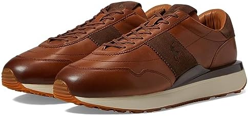 Amazon.com | POLO RALPH LAUREN Shrunken Nubuck Sneaker Boot Tan 7